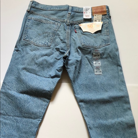 NWT🌸Levi's 501 Slevedge White Oak Cone Denim - Picture 6 of 8